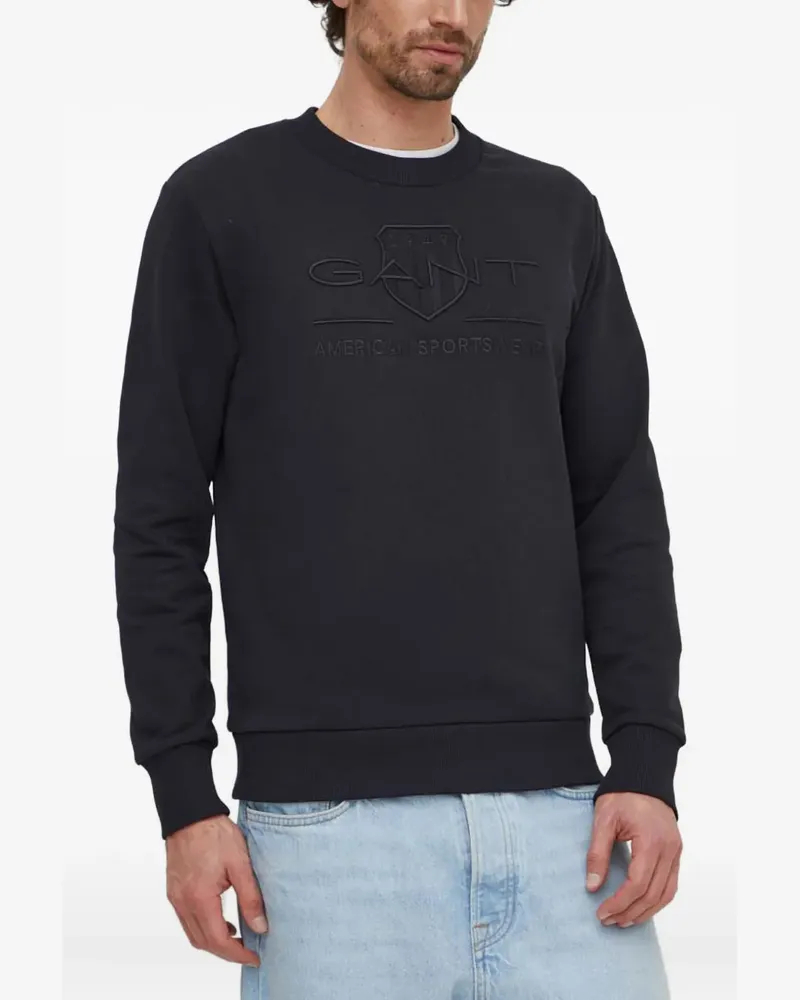 Gant Sweatshirt mit Logo-Stickerei - 5 BLACK 5