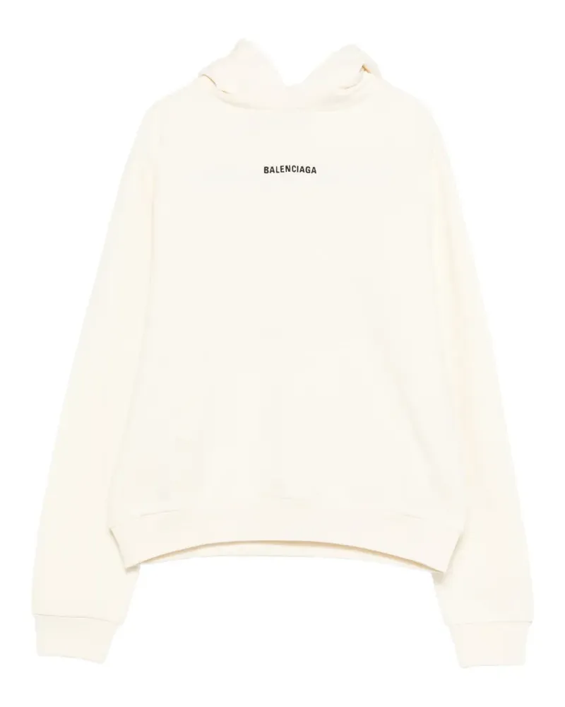 Balenciaga kangaroo-pocket hoodie - Nude Nude