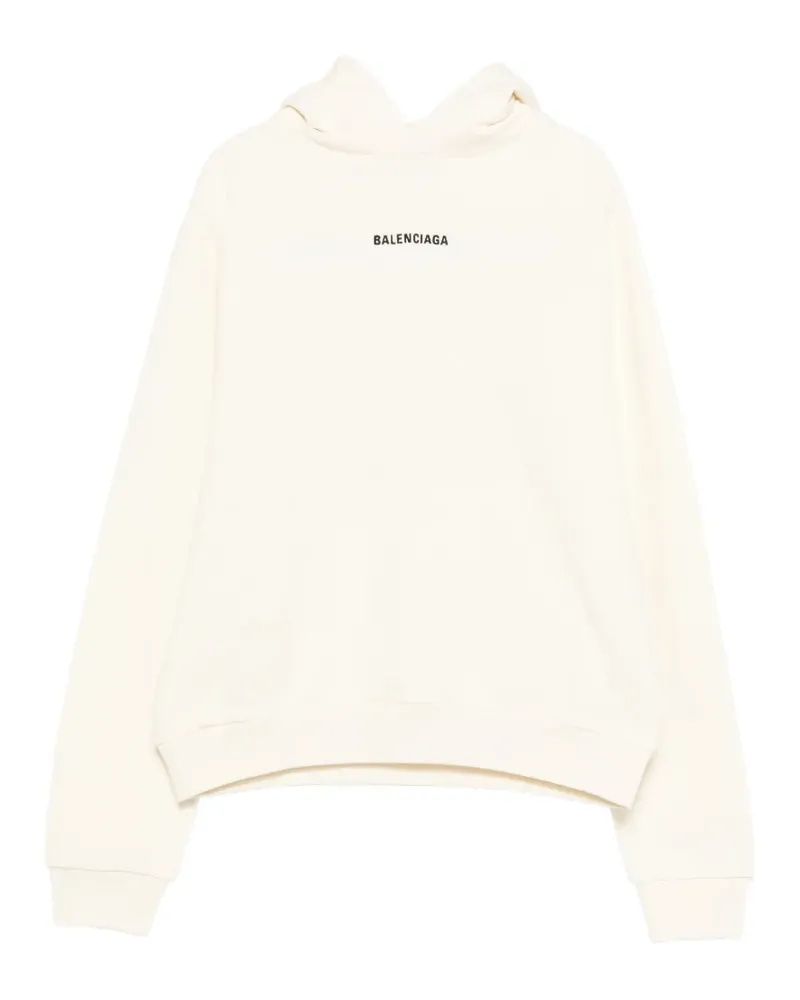 Balenciaga kangaroo-pocket hoodie - Nude Nude