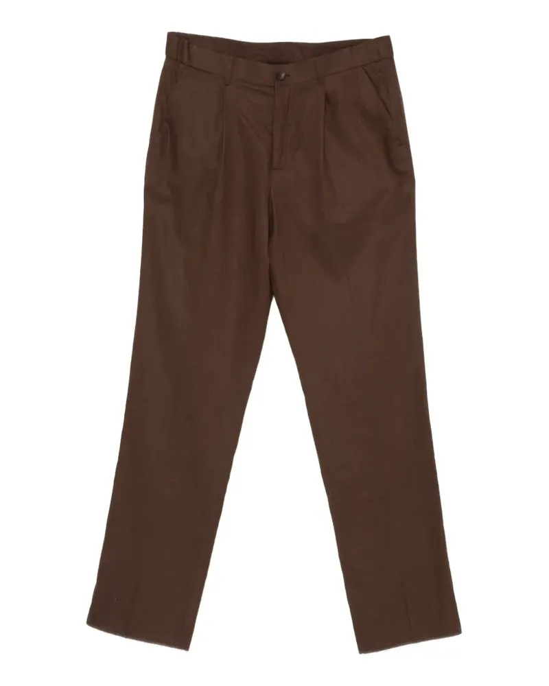 Hevò Torrecanne pleated trousers - Braun Braun