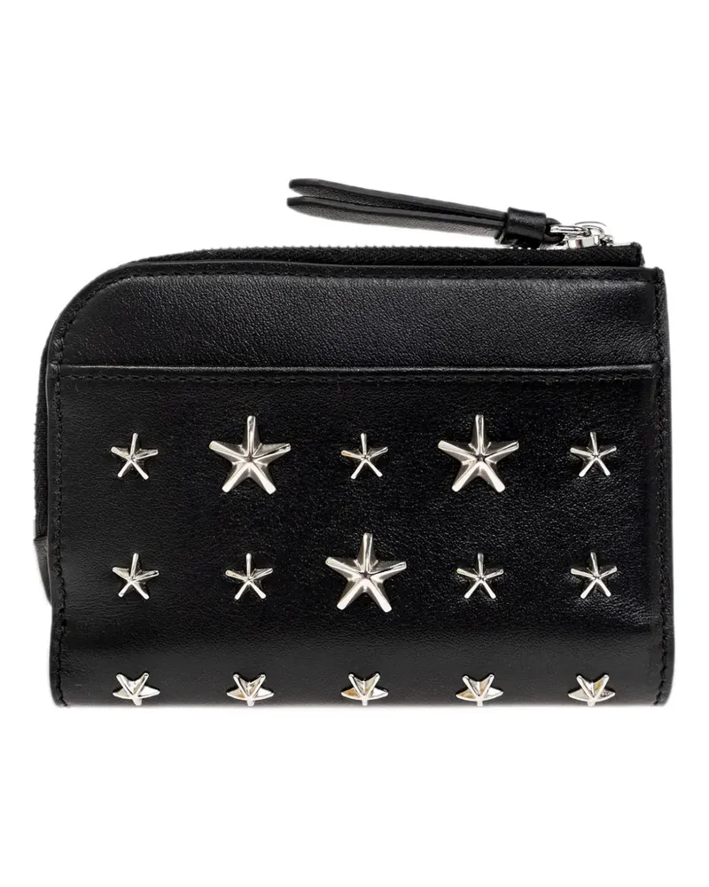 Jimmy Choo star-studded leather wallet - Schwarz Schwarz