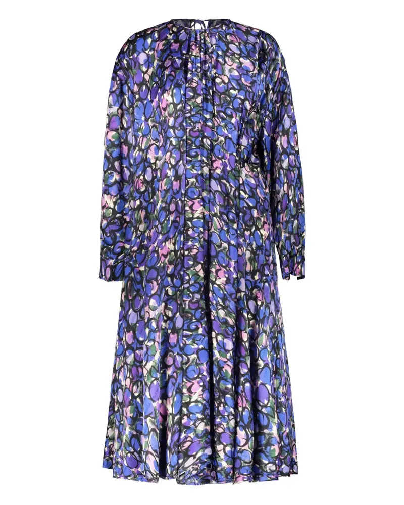 Balenciaga Kleid mit Blumen-Print - Blau Blau