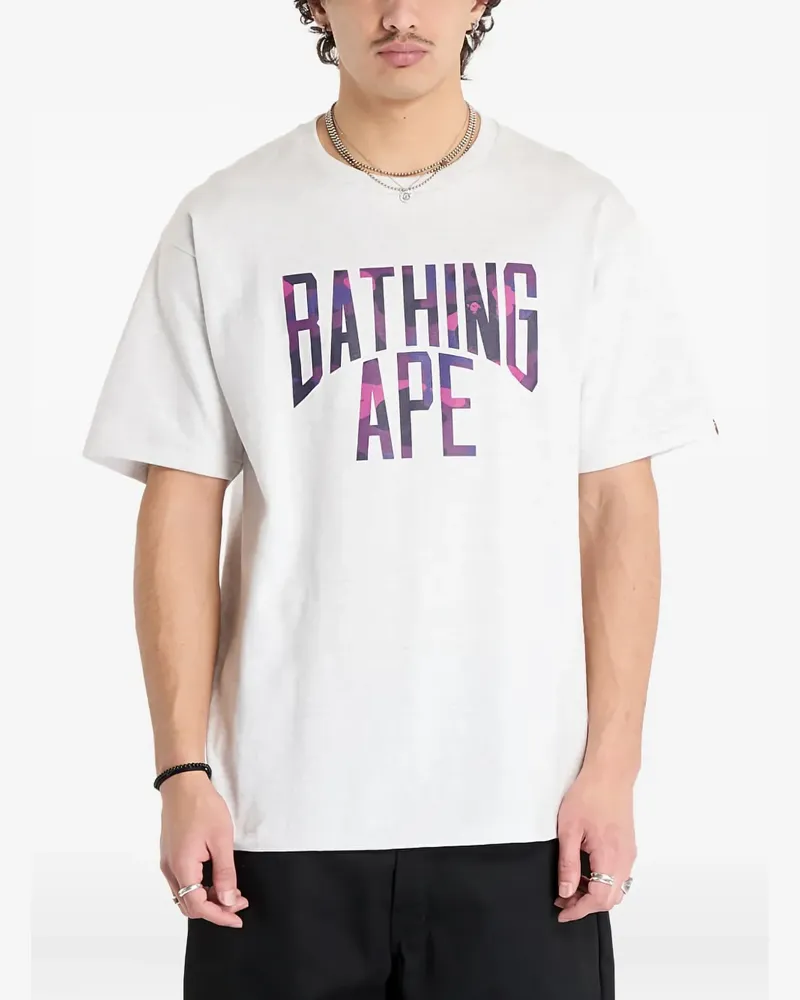 BAPE T-Shirt mit Print - Grau Grau