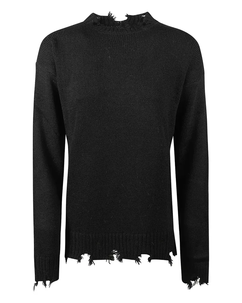 HINNOMINATE frayed-hem sweater - Schwarz Schwarz