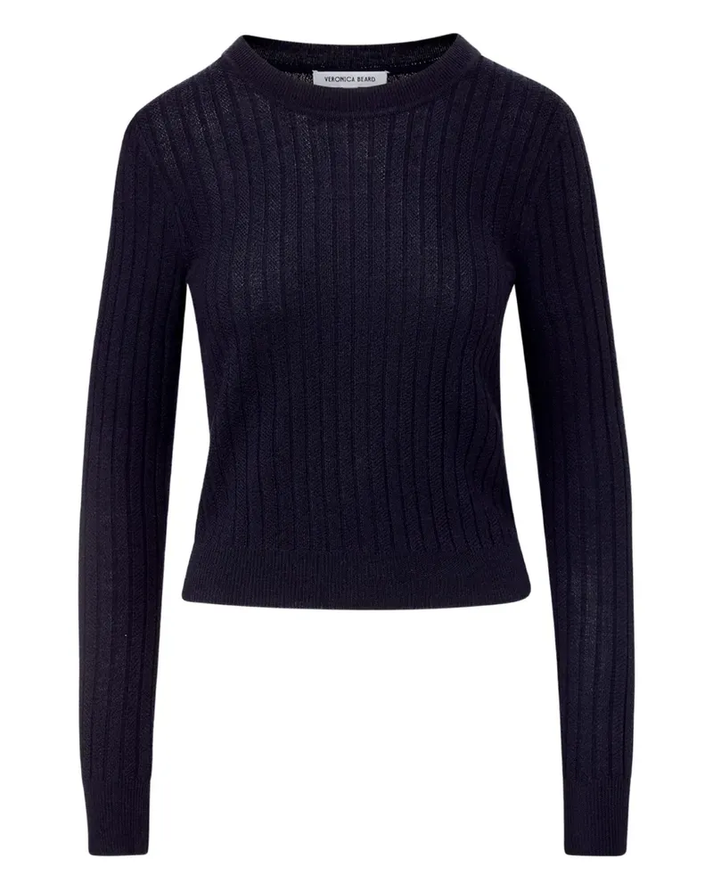 Veronica Beard Gerippter Cheval Pullover - Blau Blau