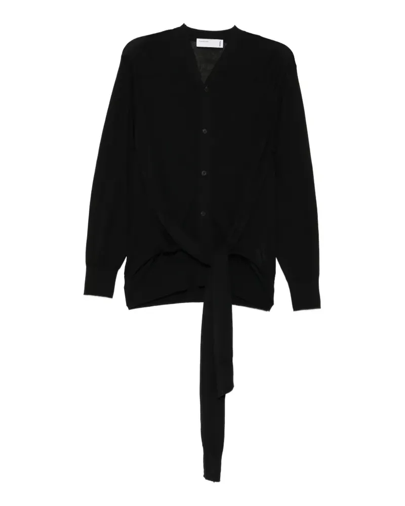Toga high-gauge knitted cardigan - Schwarz Schwarz