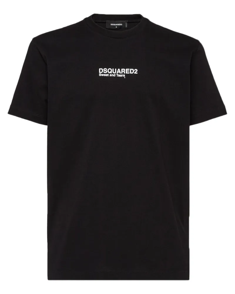 Dsquared2 T-Shirt mit grafischem Print - Schwarz Schwarz