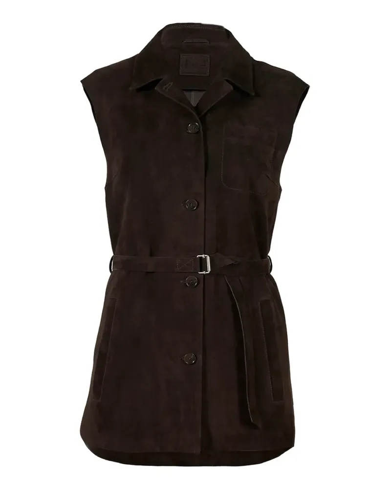 DESA belted sleeveless jacket - Braun Braun