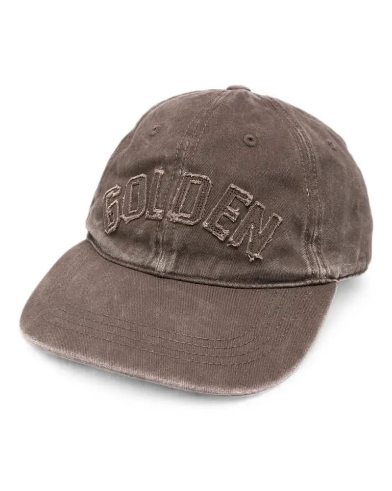 Golden Goose distressed-effect baseball cap - Braun Braun