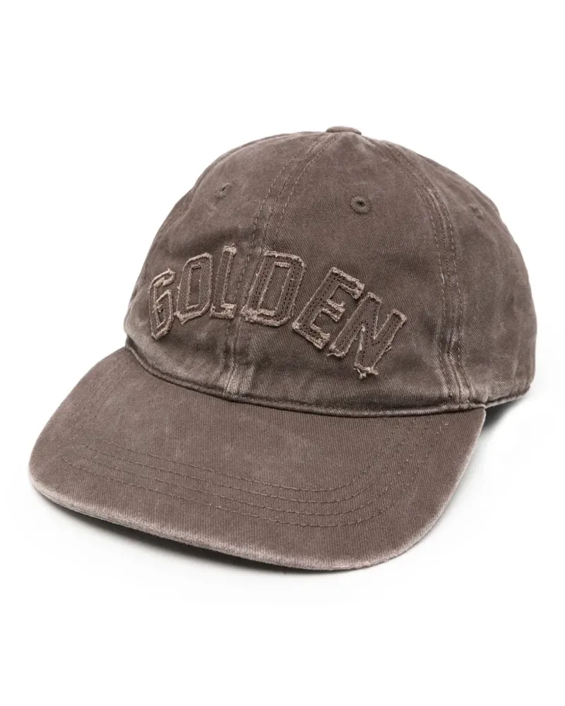 Golden Goose distressed-effect baseball cap - Braun Braun