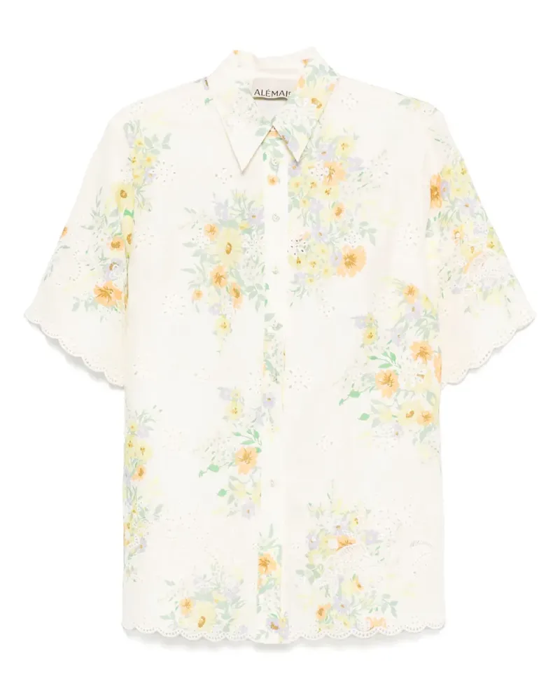 ALEMAIS Hemd mit Blumen-Print - Nude Nude