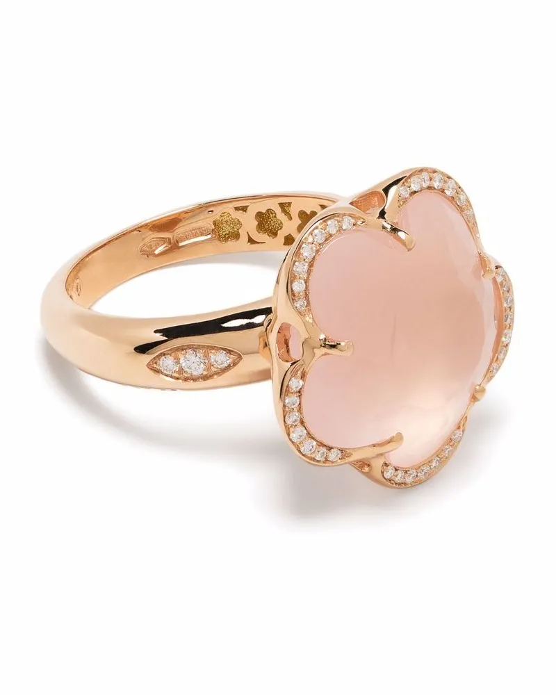 Pasquale Bruni 18kt Bon Ton Rotgoldring mit Diamanten - Rosa Rosa