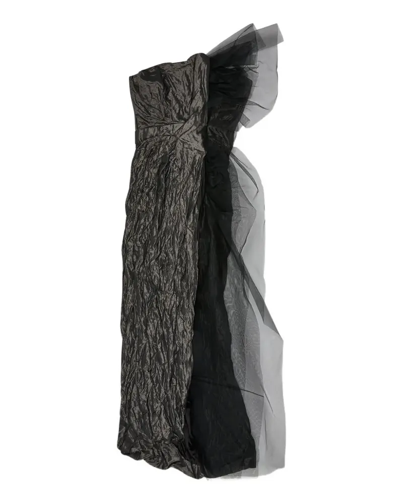 Vivienne Westwood ruffled strapless midi dress - Schwarz Schwarz