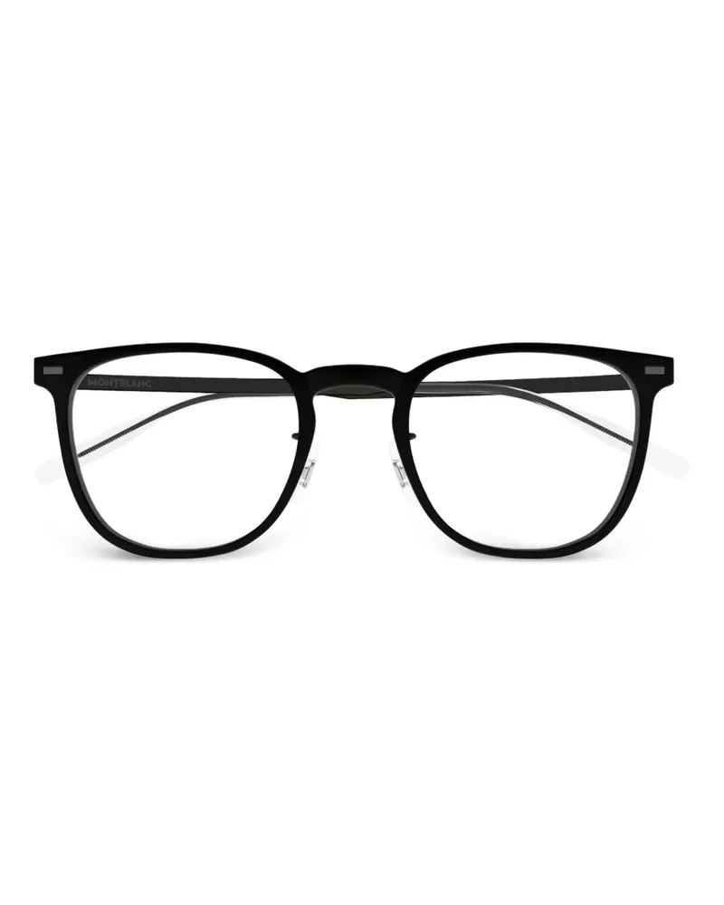 Montblanc Brille mit eckigem Gestell - Schwarz Schwarz