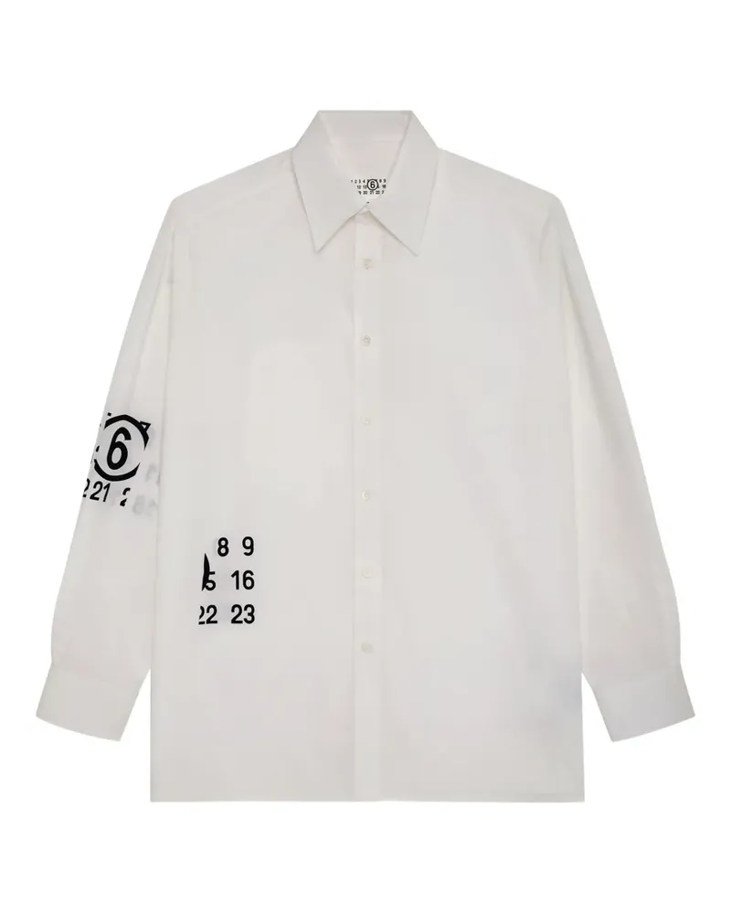 Maison Margiela Langärmeliges Hemd - Weiß Weiß
