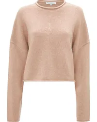 J.W.Anderson Cropped-Pullover mit Logo-Stickerei Nude