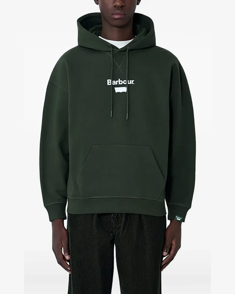 Levi's x Barbour logo-detail hoodie - Grün Grün