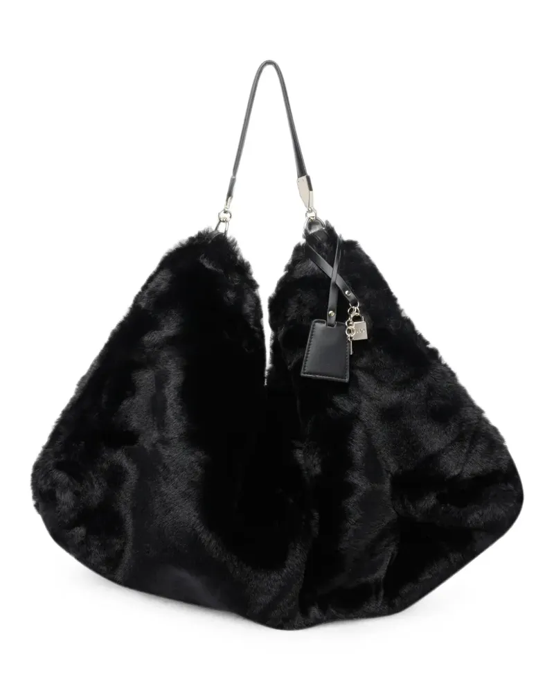 Liu Jo Shopper aus Faux Fur - Schwarz Schwarz
