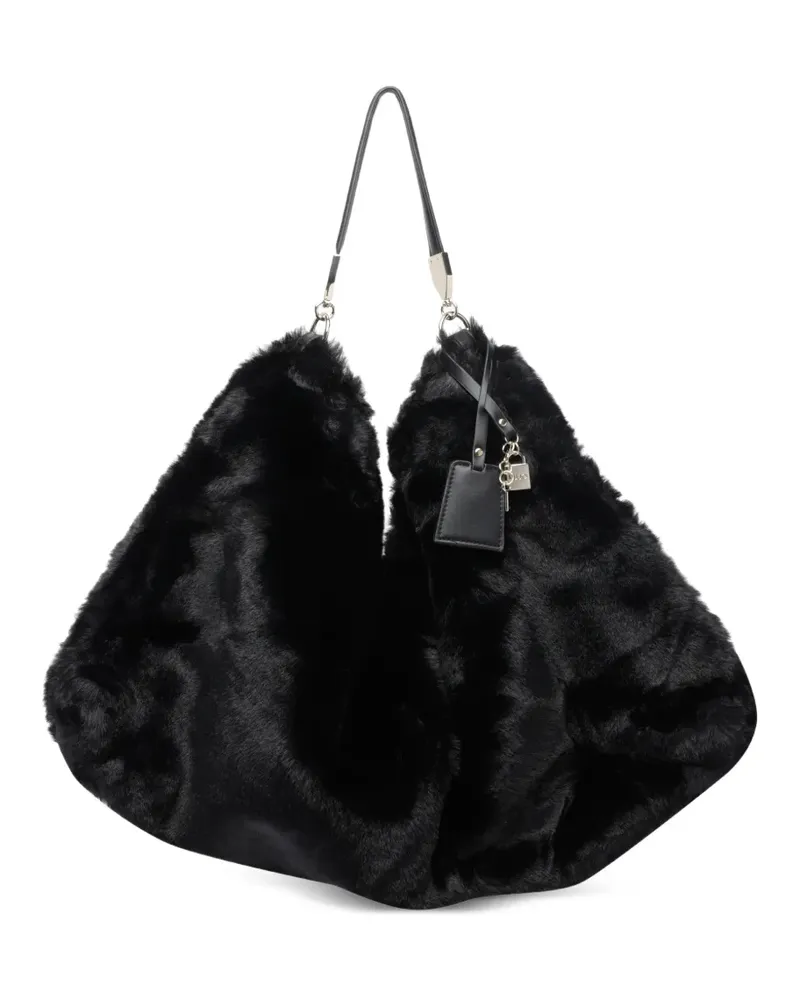Liu Jo Shopper aus Faux Fur - Schwarz Schwarz
