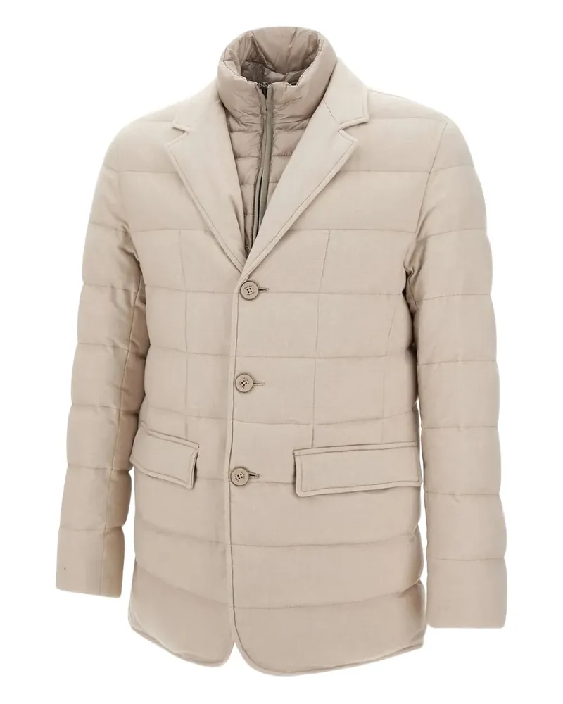 Herno Gesteppte Jacke mit Knöpfen - Nude Nude