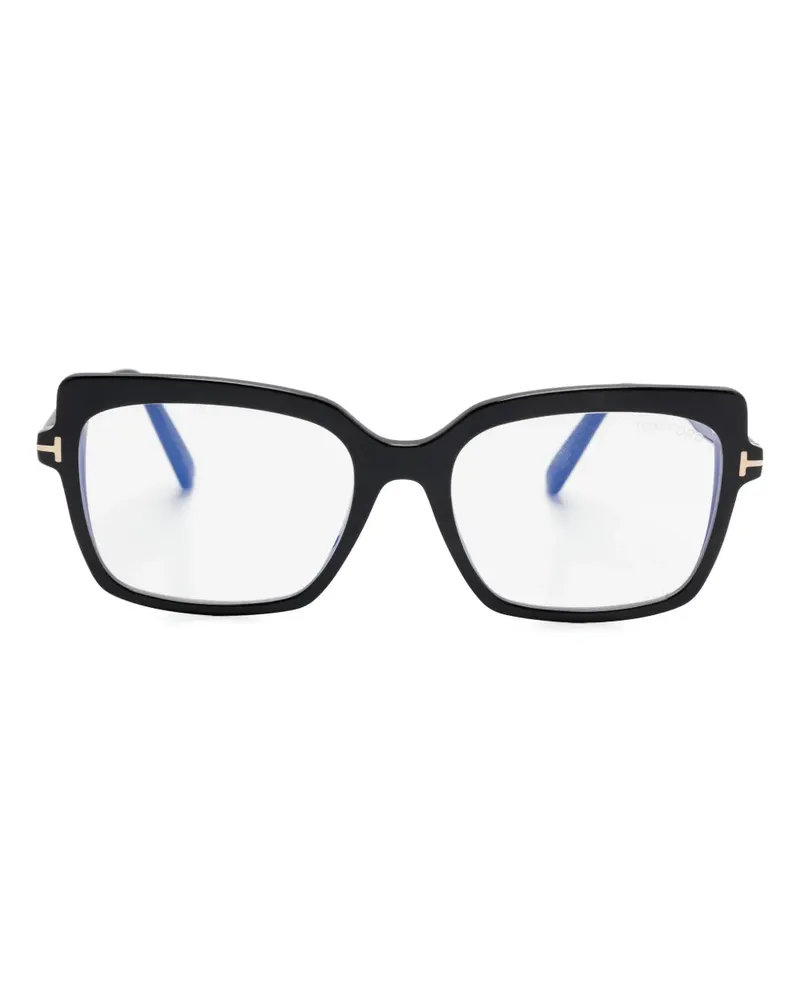 Tom Ford Brille mit eckigem Gestell - Schwarz Schwarz