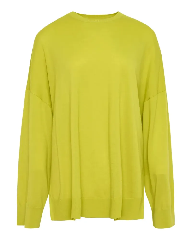 ENFÖLD Weiter Pullover in Kastenform - Grün Grün