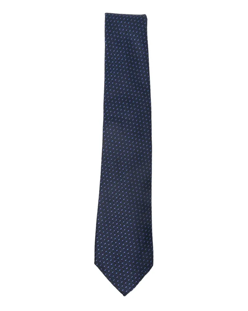 Canali patterned tie - Blau Blau