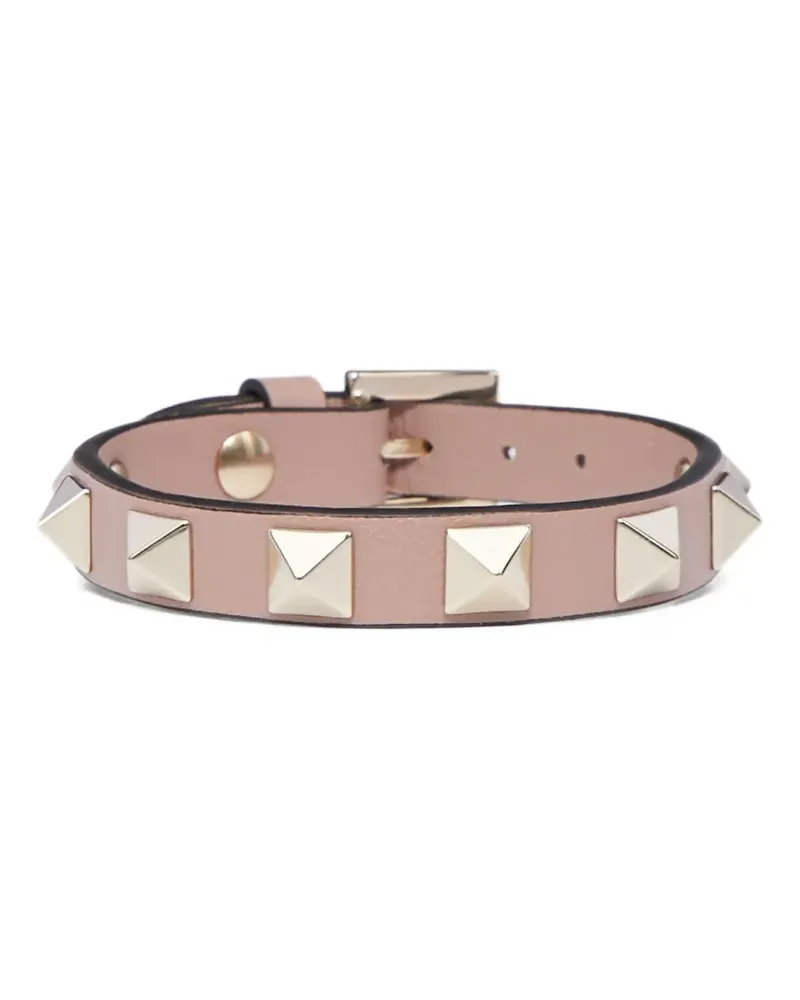 Valentino Garavani Rockstud Lederarmband - Nude Nude