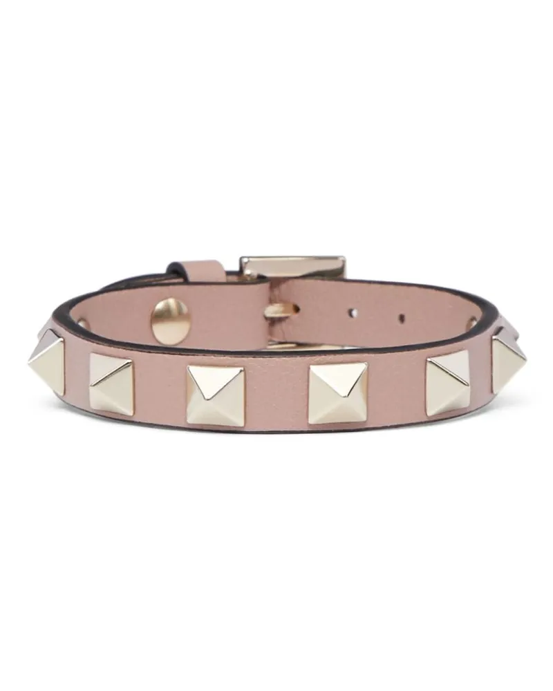 Valentino Garavani Rockstud Lederarmband Nude