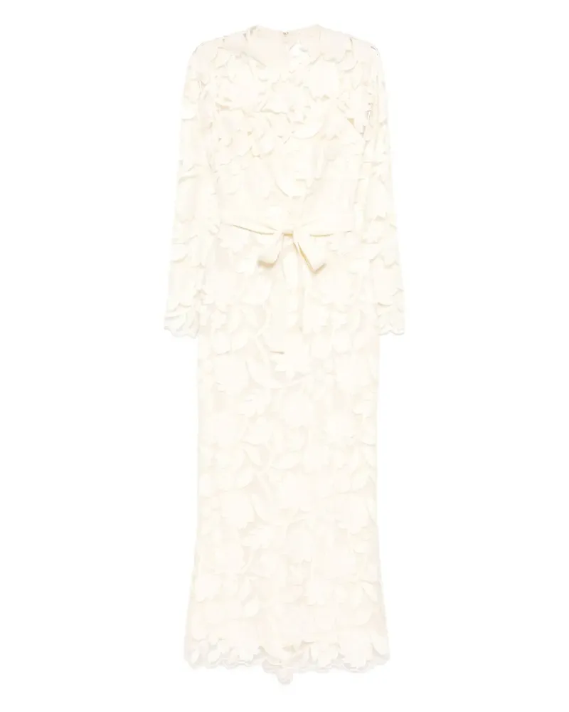 Elie Saab Besticktes Midikleid - Nude Nude