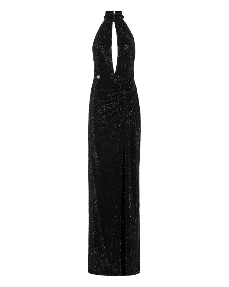 Philipp Plein Rückenfreies Maxikleid - Schwarz Schwarz