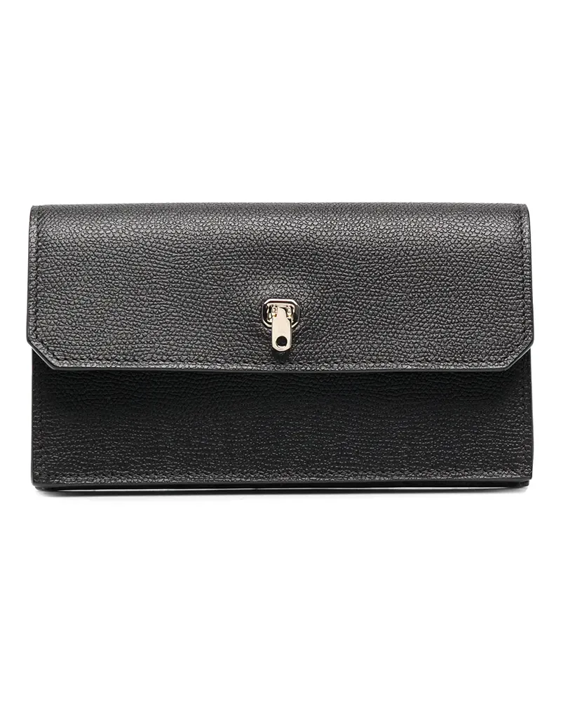 Valextra Portemonnaie mit Logo - NN BLACK Nn