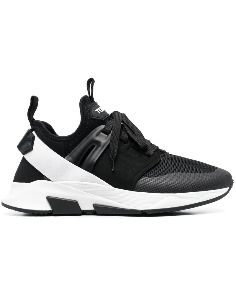 Tom Ford Sneakers mit Kontrasteinsätzen - Schwarz Schwarz