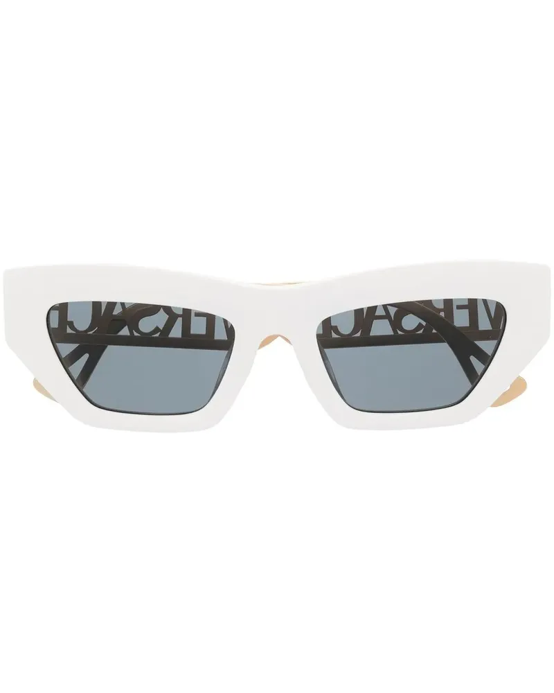 Versace Brille im Cat-Eye-Design - Weiß Weiß