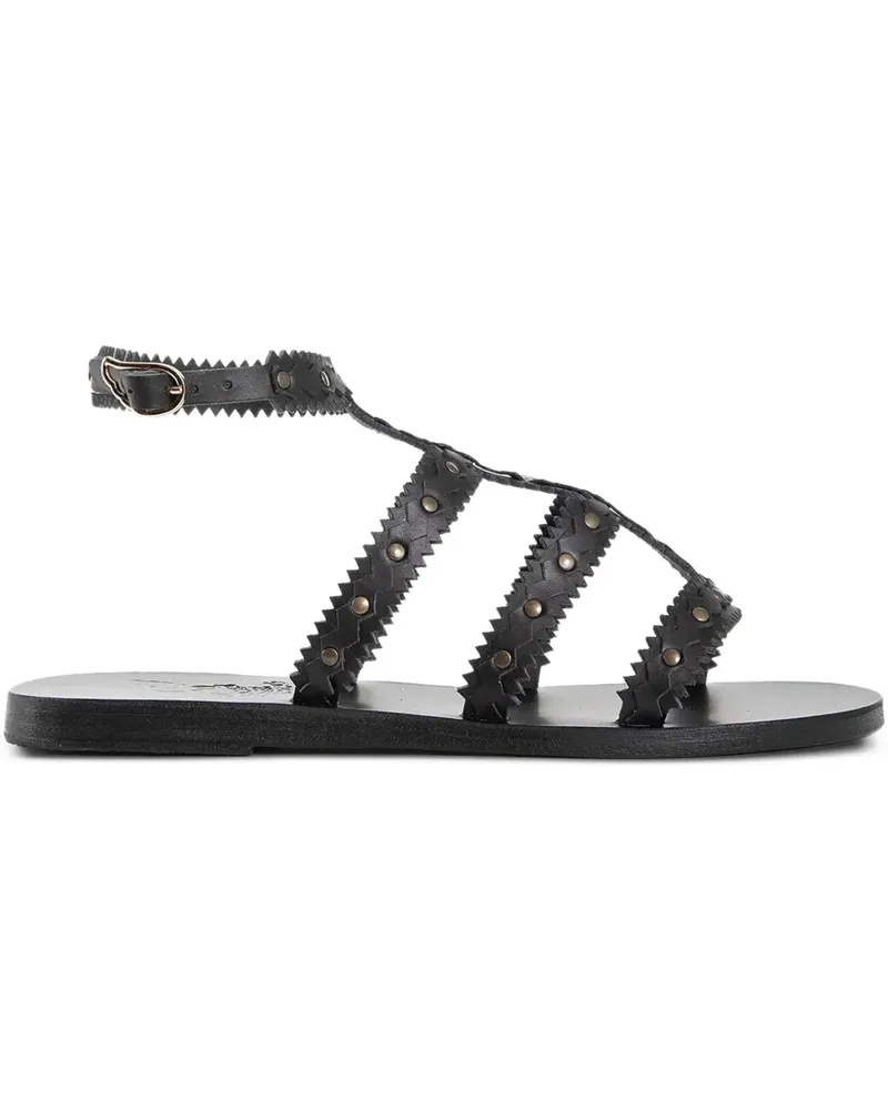 Ancient Greek Sandals Maska Sandalen mit Nieten - Schwarz Schwarz