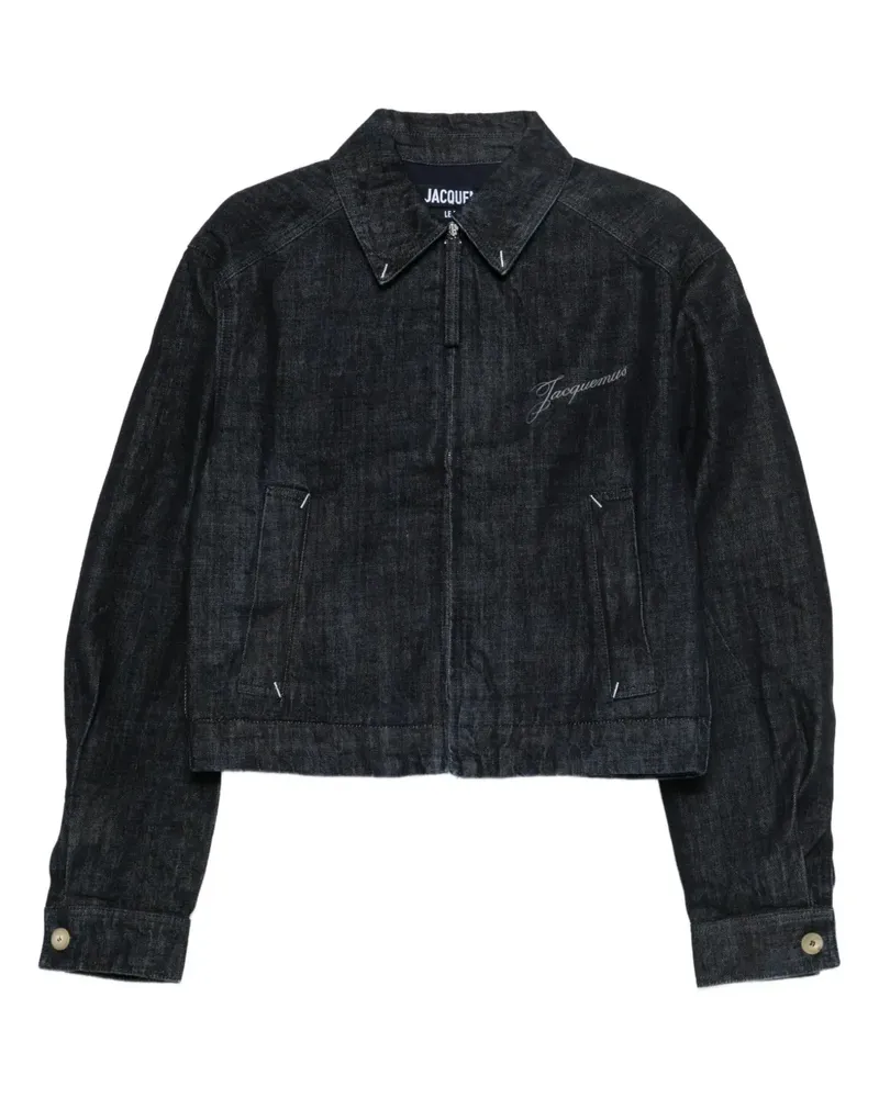 Jacquemus Jeansjacke mit Logo-Print - Blau Blau