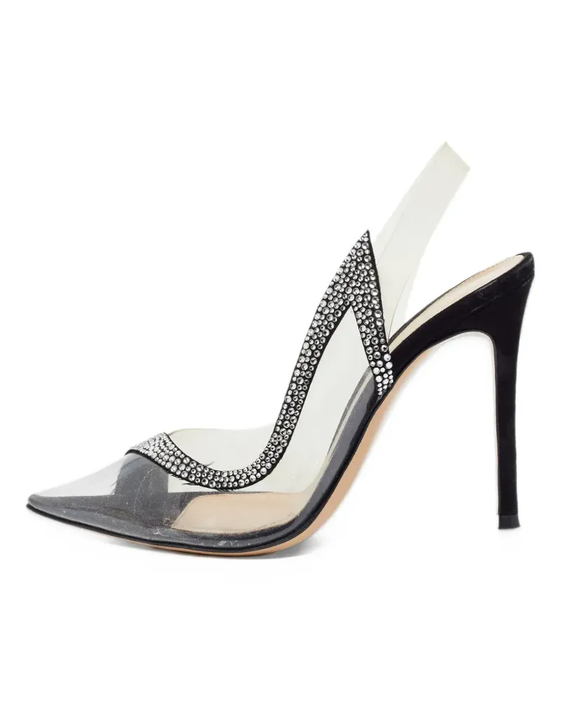 Gianvito Rossi Hortensia Pumps mit Kristallen - Weiß Weiß