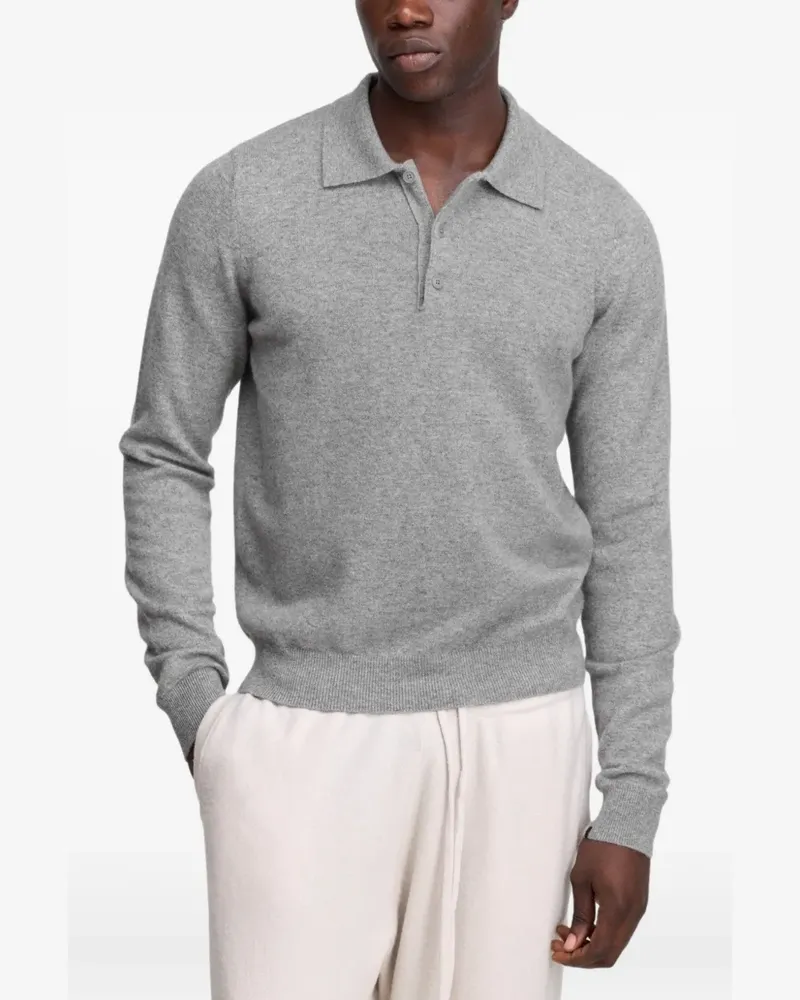extreme cashmere n°223 Be For long-sleeve polo shirt - Grau Grau