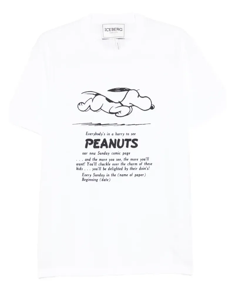 Iceberg peanuts print T-shirt - Weiß Weiß