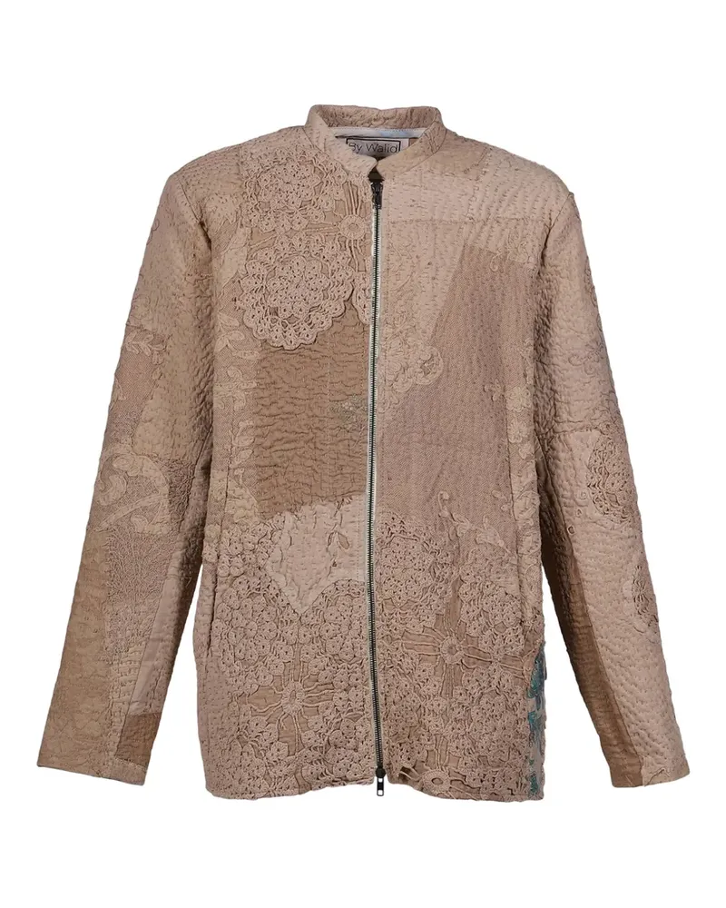 BY WALID Albert patchwork jacket - Nude Nude