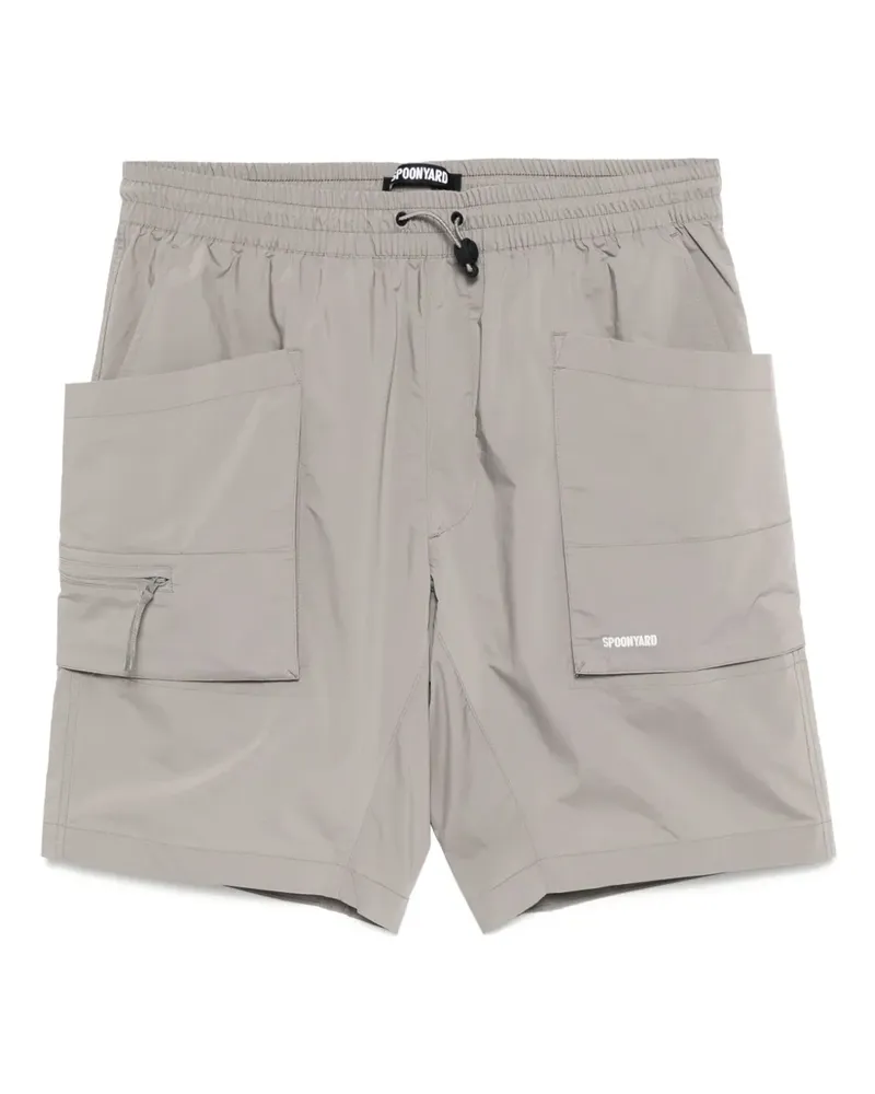 Spoonyard Solotex 3D Shorts mit aufgesetzten Taschen - Grau Grau