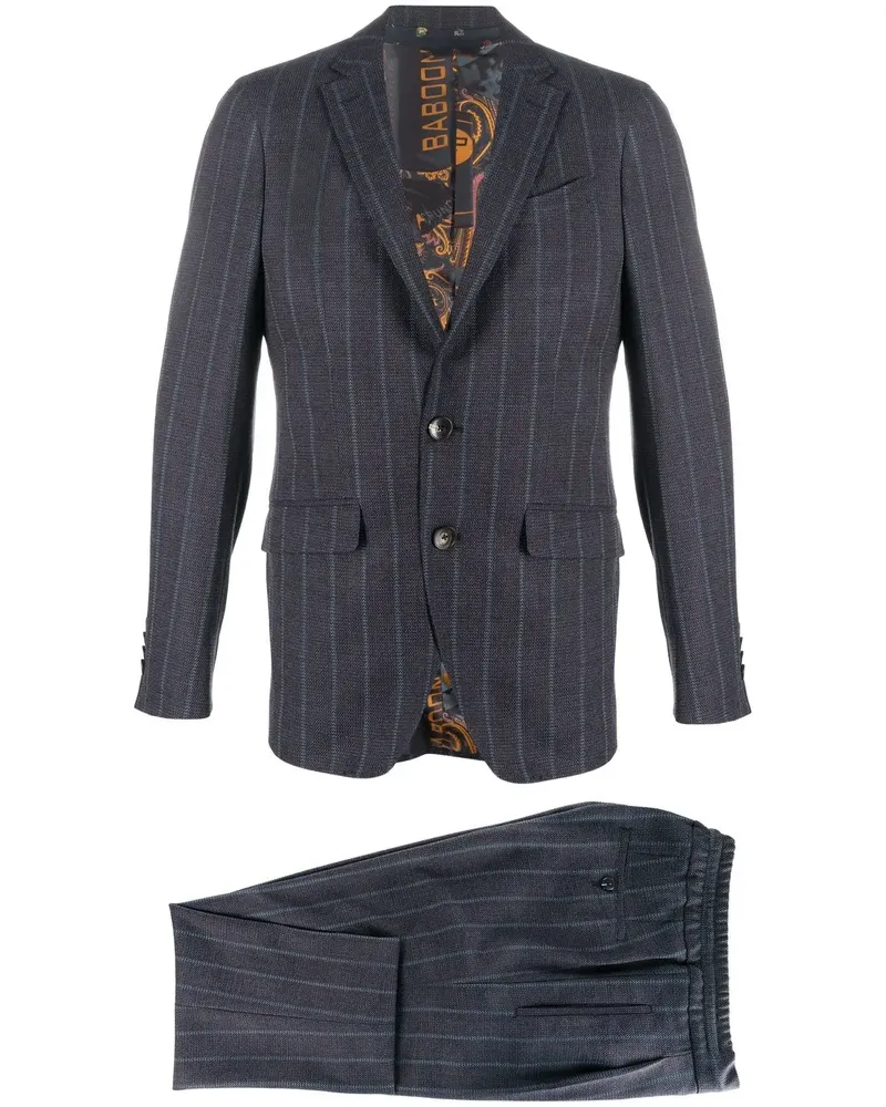 Etro Anzug mit Nadelstreifen - Blau Blau