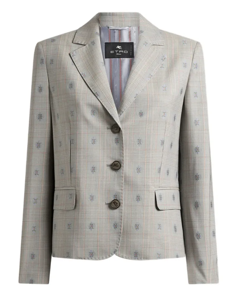 Etro Blazer mit Prince of Wales-Karo - Nude Nude