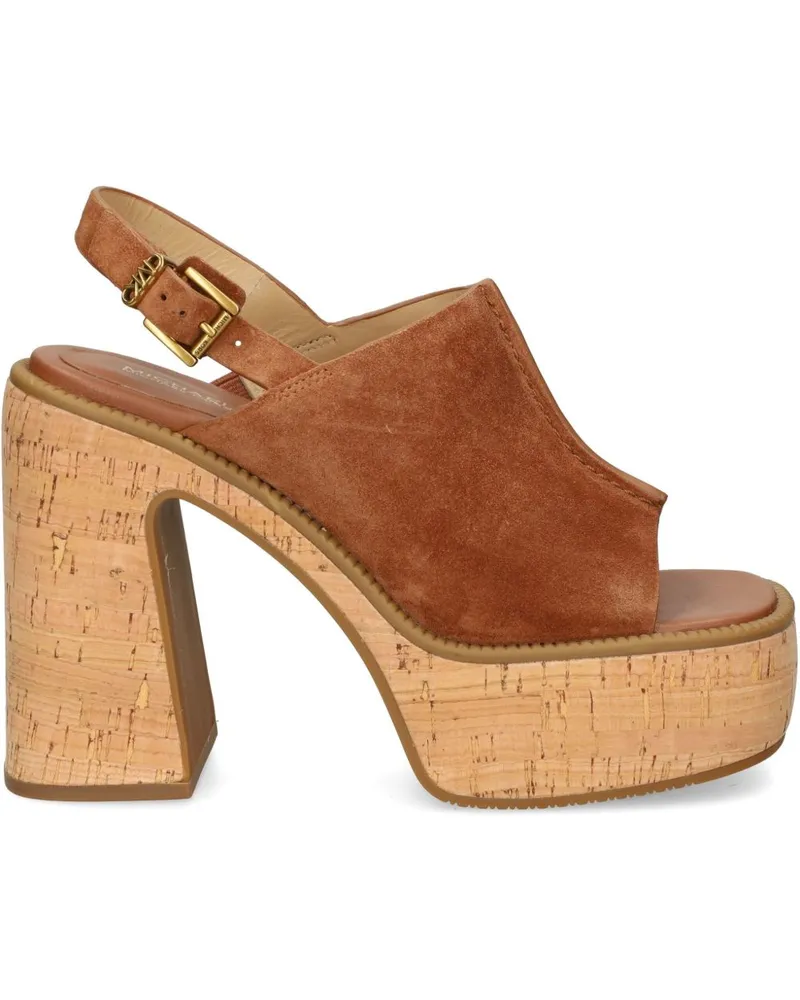 Michael Kors Leia Sandalen mit Plateau - Braun Braun