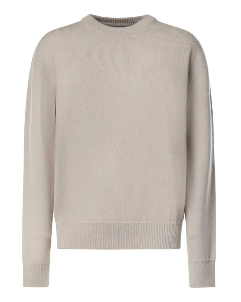 Jacquemus La Maille Moulin Pullover mit Logo-Intarsie - Nude Nude