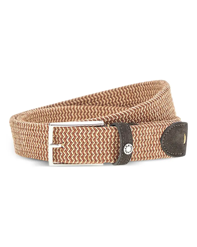 Paul & Shark elastic braided belt - Nude Nude