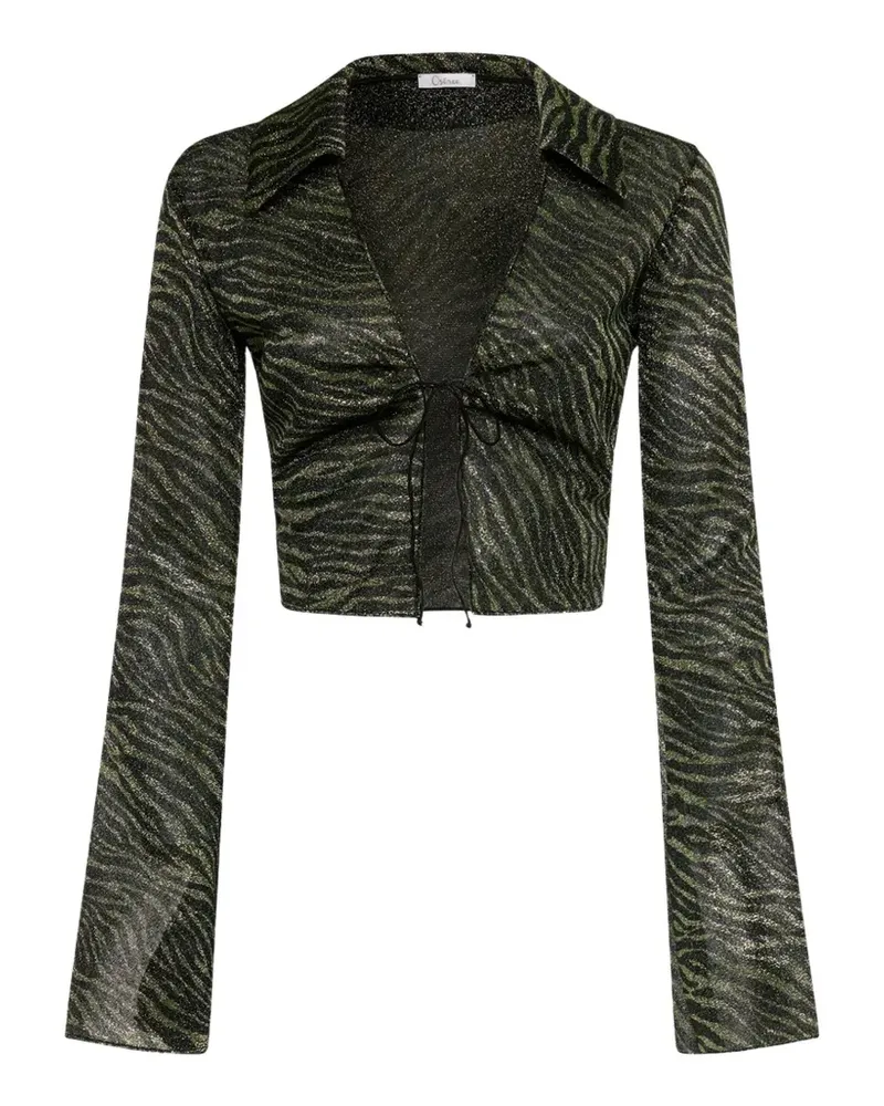 Oséree Animalier slim-fit shirt - Grün Grün