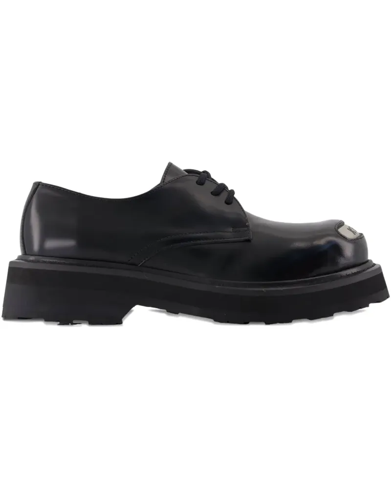 Kenzo 35mm smile logo-plaque Derby shoes - Schwarz Schwarz