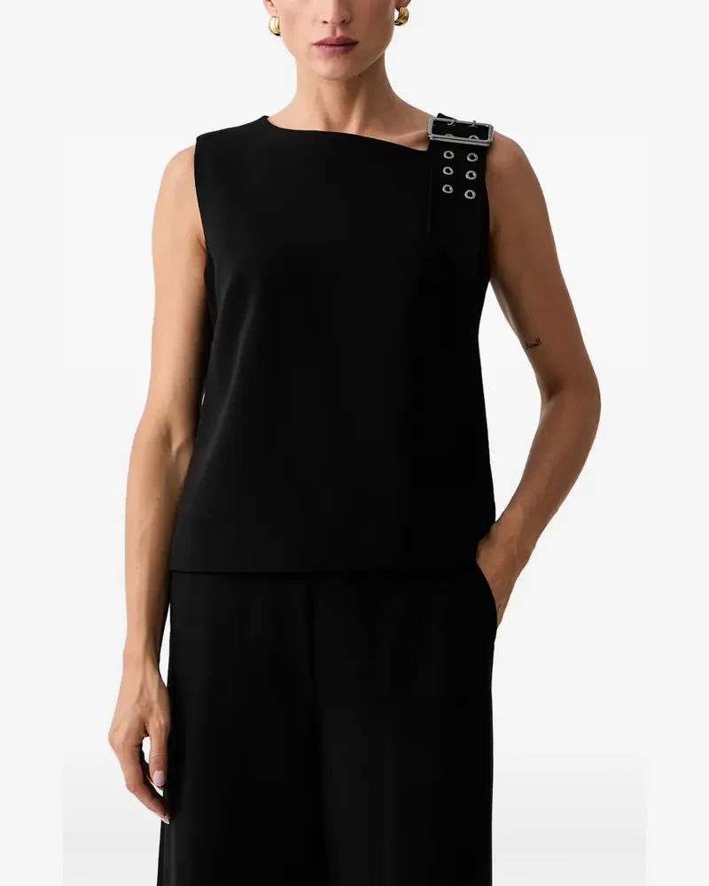 Trussardi Top mit Schnalle - Schwarz Schwarz