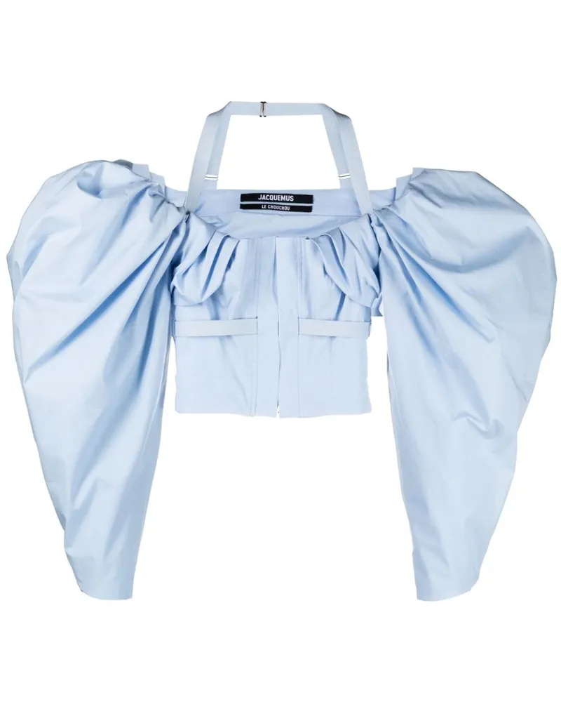 Jacquemus Bluse mit Puffärmeln - Blau Blau